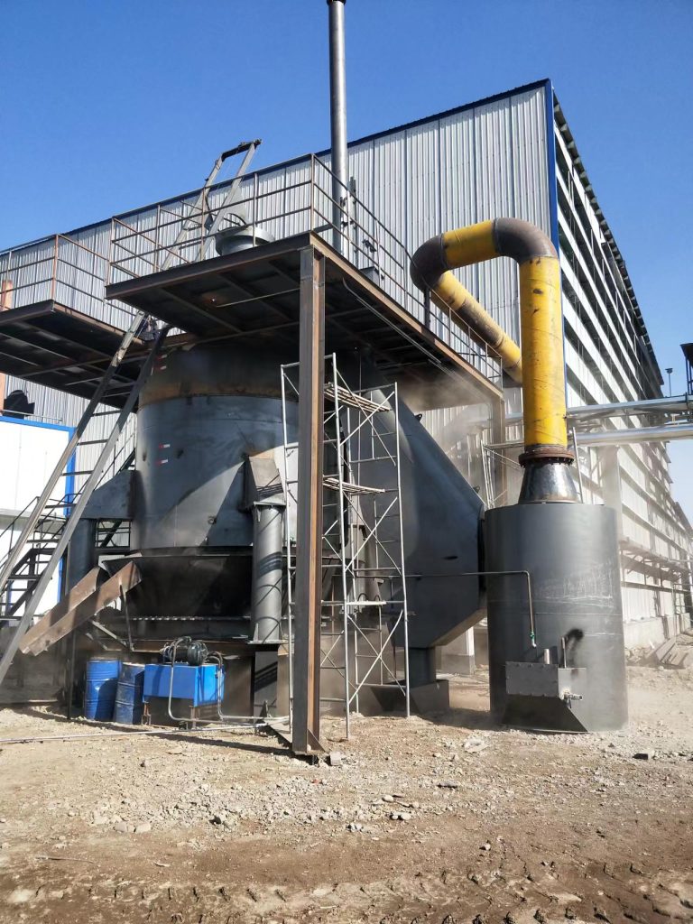 Wood chip gasifier